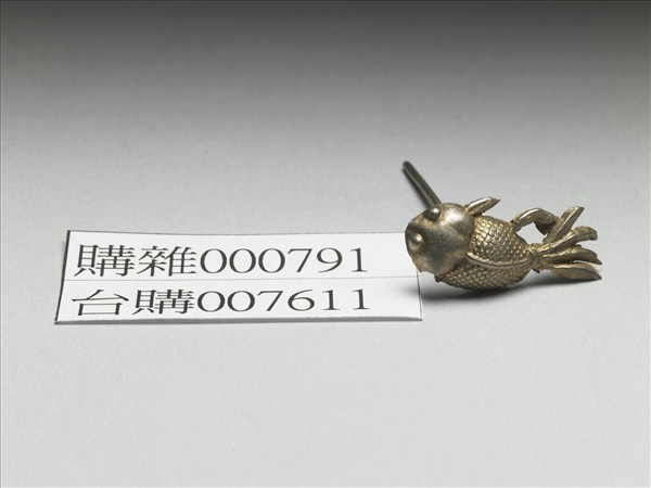 銀銅合金金魚簪