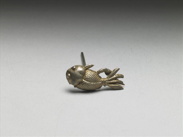 銀銅合金金魚簪