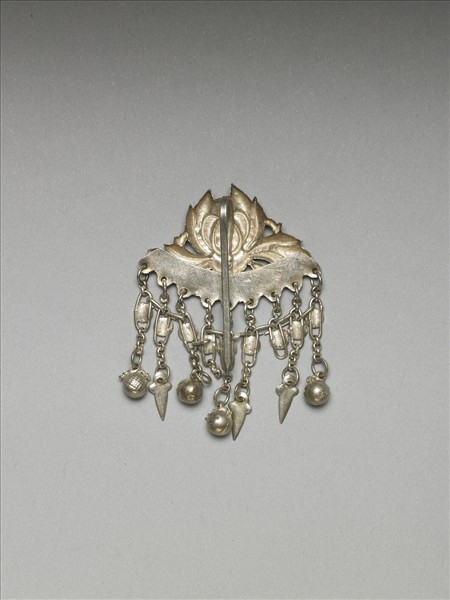 銀銅合金番蓮步搖