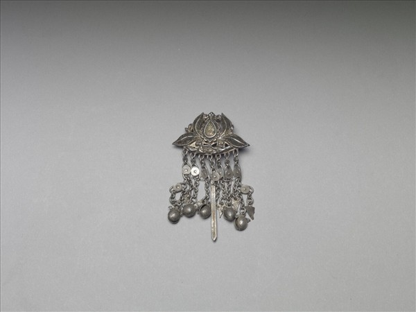 銀銅合金番蓮步搖