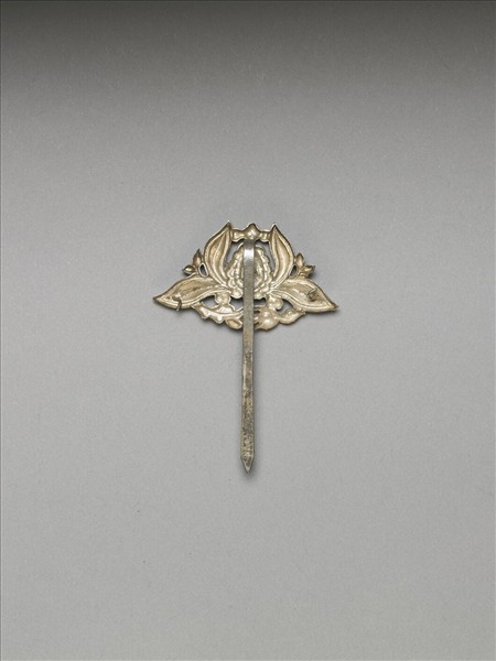 銀銅合金番蓮簪