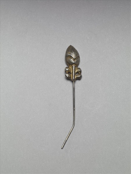 銀銅合金花苞簪