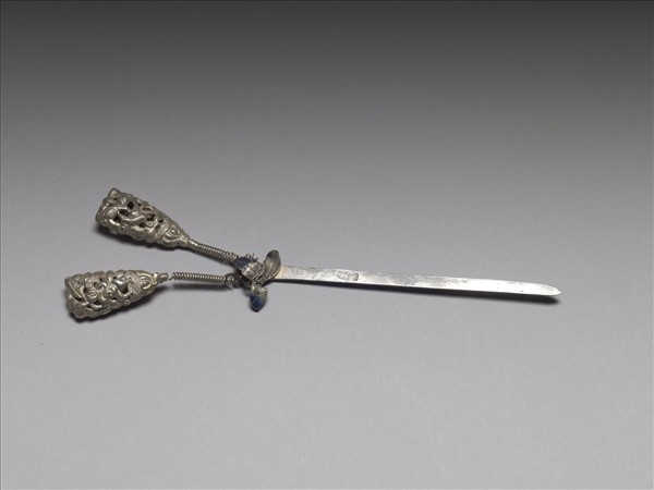 銀銅合金鏤空簪