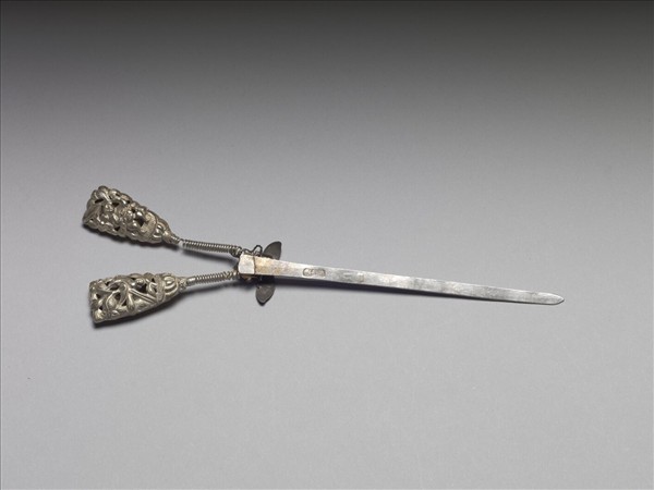 銀銅合金鏤空簪