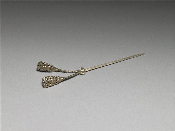 銀銅合金鏤空簪