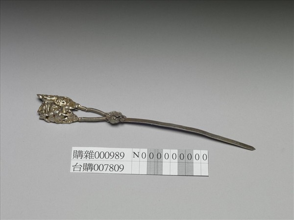 銀銅合金鏤空簪