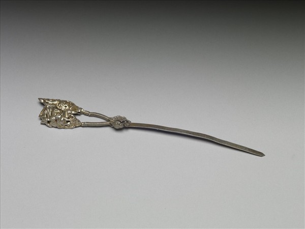 銀銅合金鏤空簪