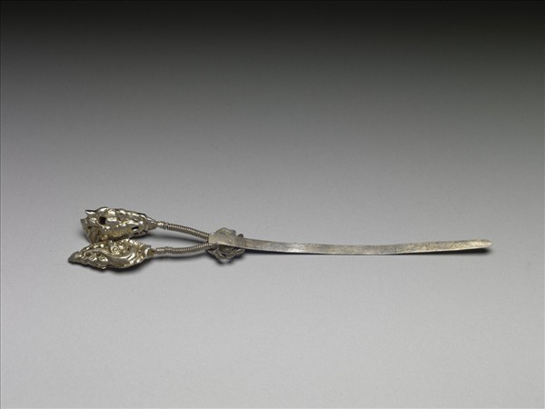 銀銅合金鏤空簪