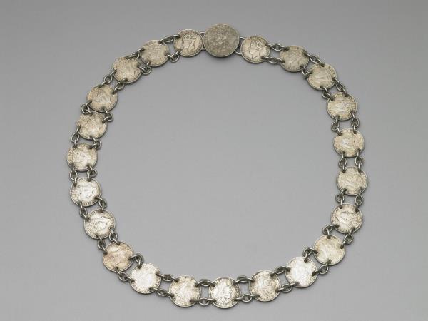 銀銅合金錢幣腰帶