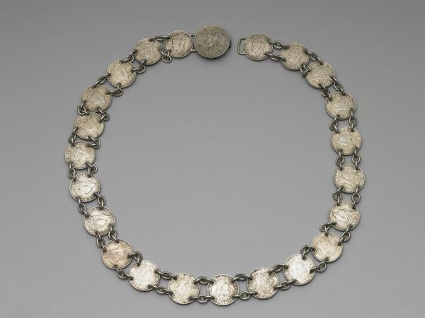 銀銅合金錢幣腰帶