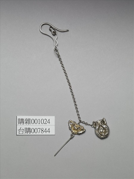 銀銅合金蝙蝠飾件