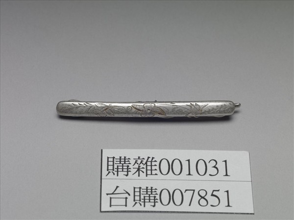 銀銅合金花卉髮夾