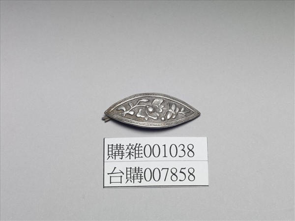 銀銅合金花蝶髮夾