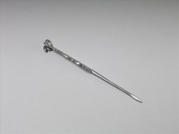 銀銅合金龍紋簪