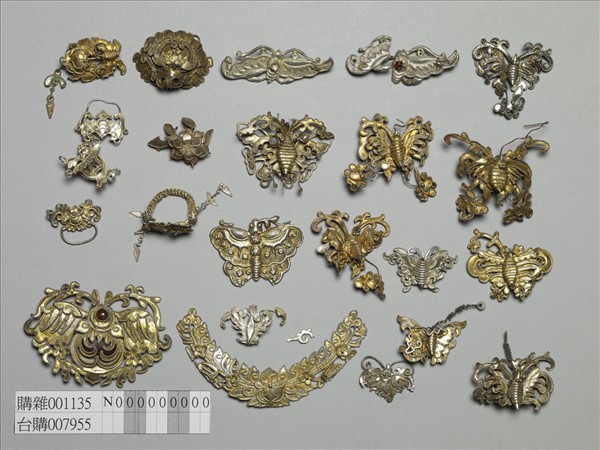 銀銅合金蝴蝶飾件