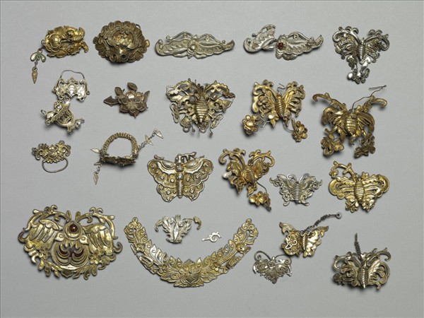 銀銅合金蝴蝶飾件