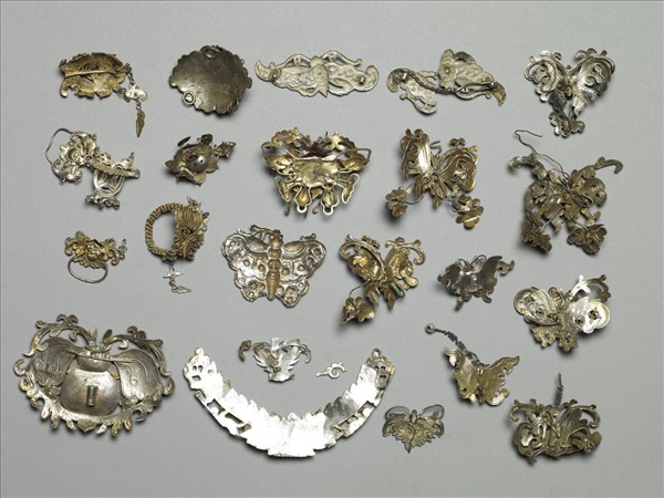 銀銅合金蝴蝶飾件