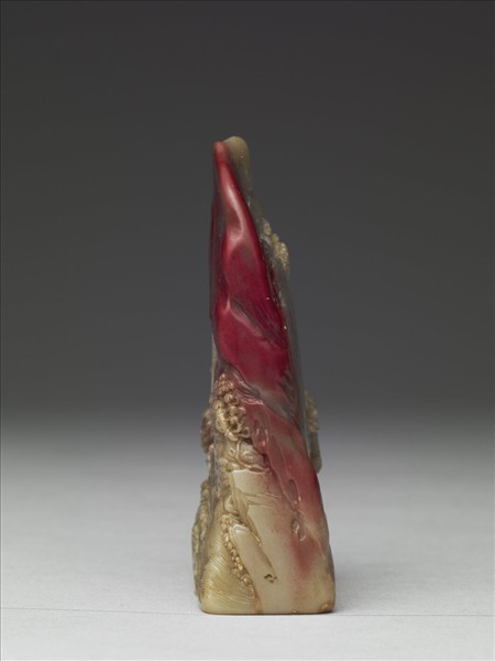 雕赤壁圖雞血石未刻印