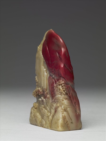 雕赤壁圖雞血石未刻印