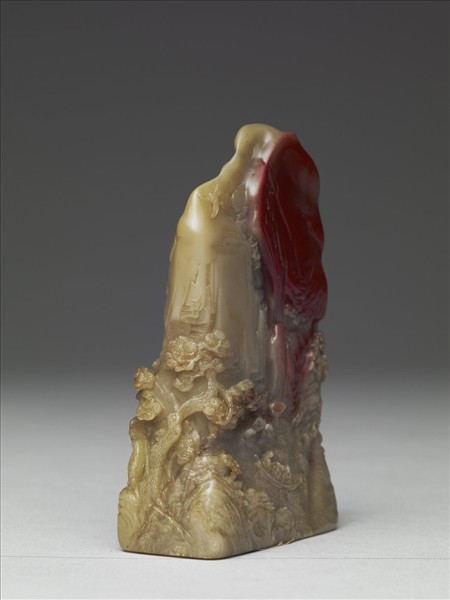 雕赤壁圖雞血石未刻印