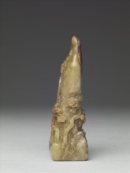 雕赤壁圖雞血石未刻印