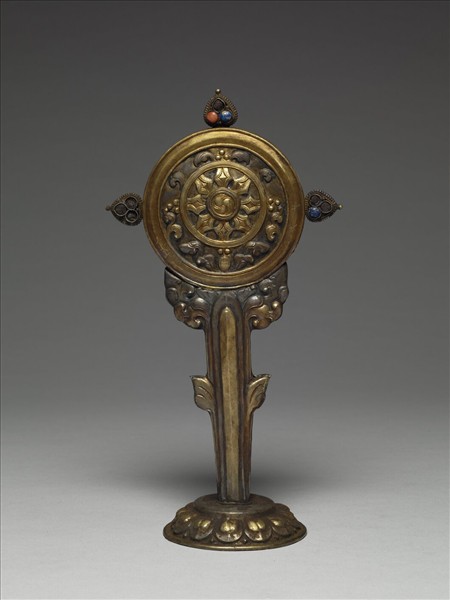 銀鍍金八寶（法輪）