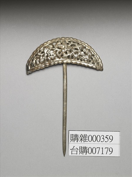 銀銅合金喜上眉梢簪