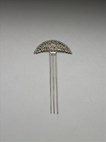 銀銅合金喜上眉梢簪