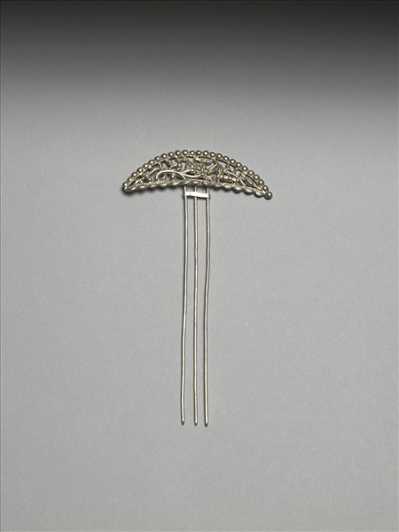 銀銅合金喜上眉梢簪