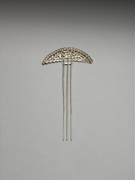 銀銅合金喜上眉梢簪