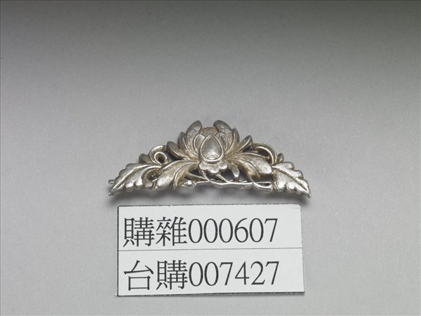 銀銅合金花卉髮夾