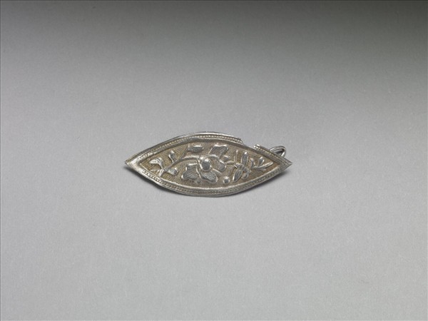 銀銅合金花蝶髮夾