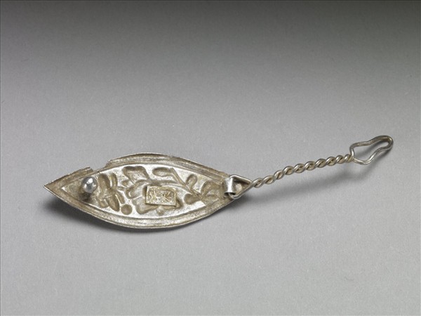 銀銅合金花蝶髮夾