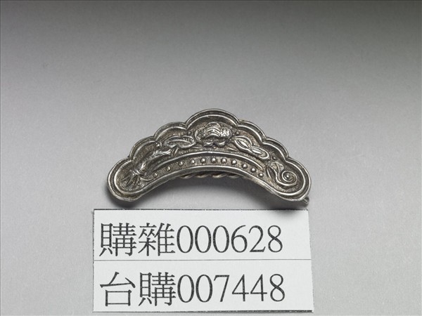 銀銅合金花卉髮夾