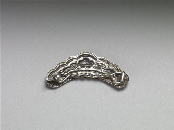 銀銅合金花卉髮夾