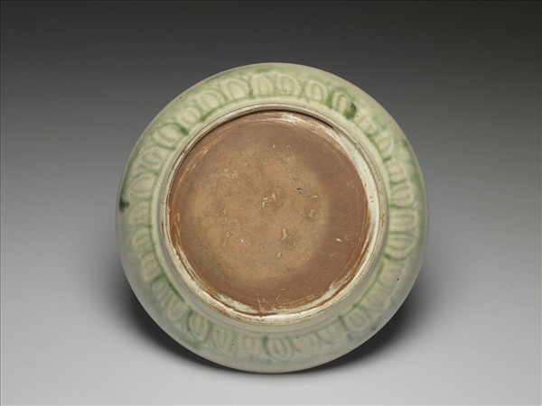 緬甸15~16世紀 綠彩盤