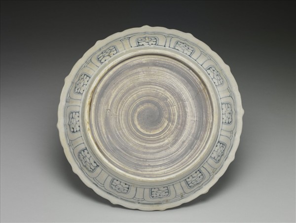 越南 青花蓮花盤