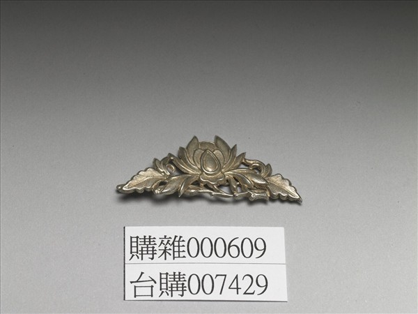 銀銅合金花卉髮夾