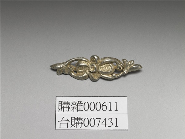 銀銅合金花卉髮夾