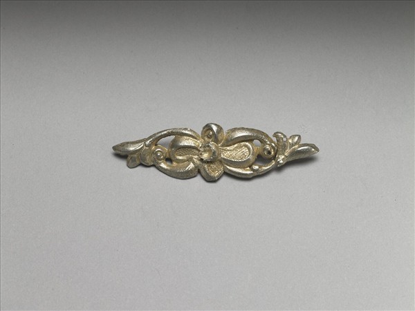銀銅合金花卉髮夾