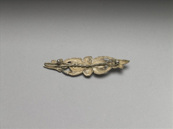 銀銅合金花卉髮夾