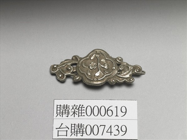 銀銅合金梅花髮夾