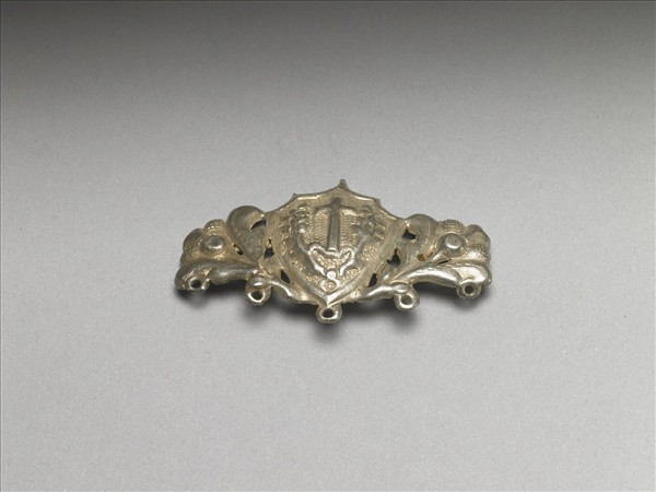 銀銅合金盾牌別針