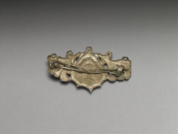 銀銅合金盾牌別針