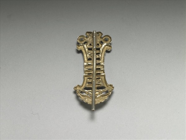 銀銅合金壽字髮夾