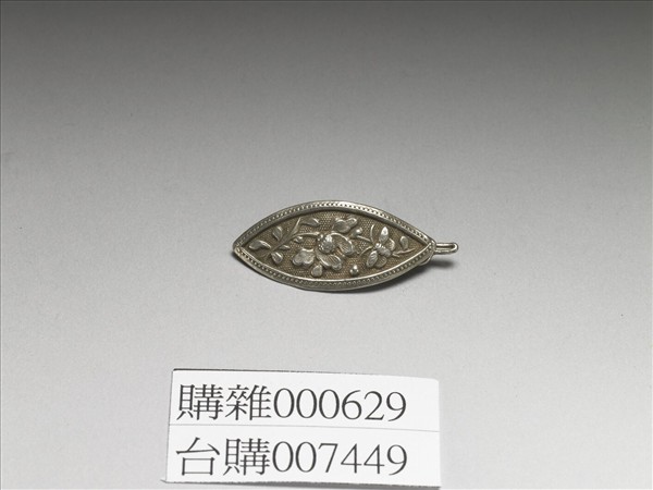 銀銅合金花蝶髮夾