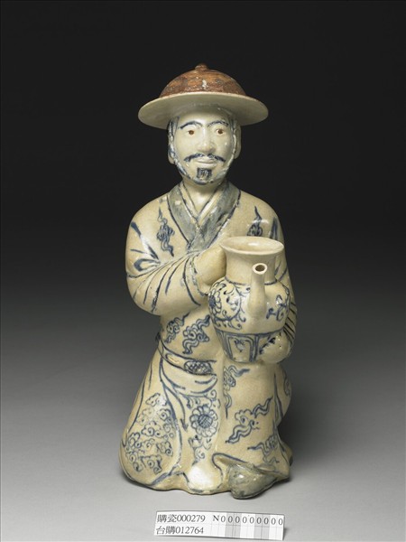 15~16世紀 越南青花人物跪像