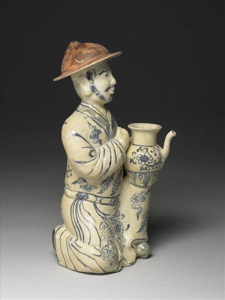 15~16世紀 越南青花人物跪像