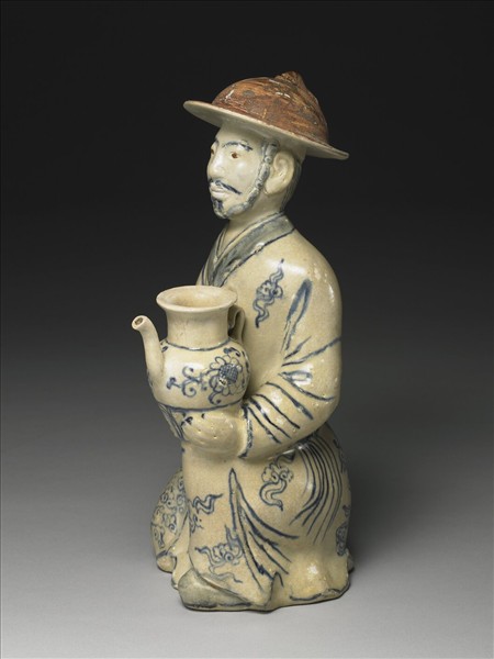 15~16世紀 越南青花人物跪像