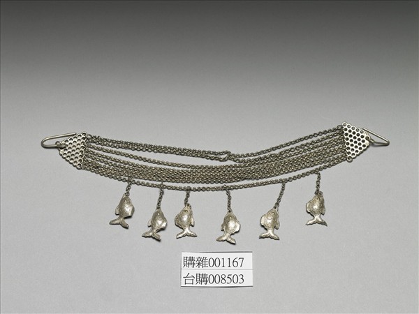 銀銅合金魚腰飾